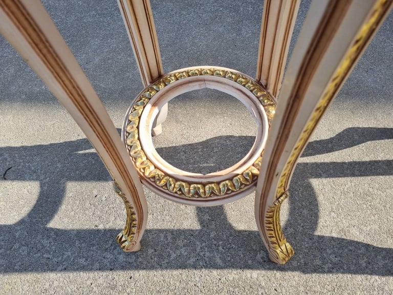 2  Large Ornate Egyptian Stands (Granite Top)