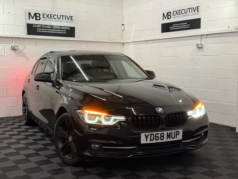 2018 68 BMW 318i 1.5 SPORT PETROL AUTOMATIC 134BHP BLACK EURO 6