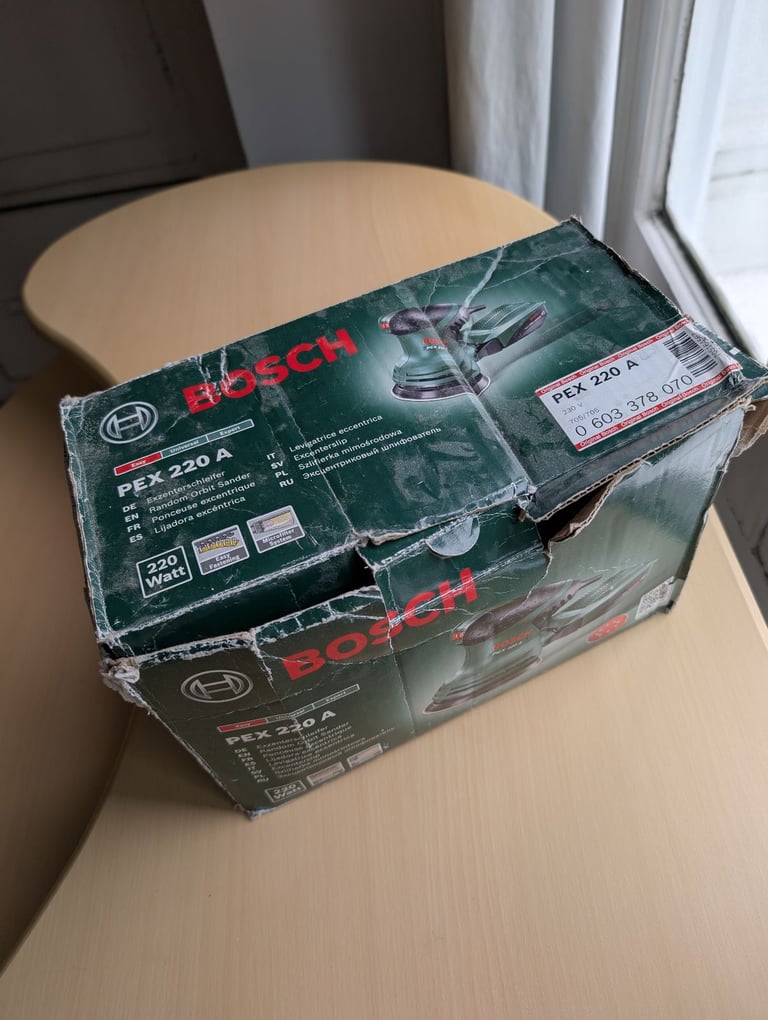 Bosch PEX 220 A Orbital Sander – Used – With Original Box Only