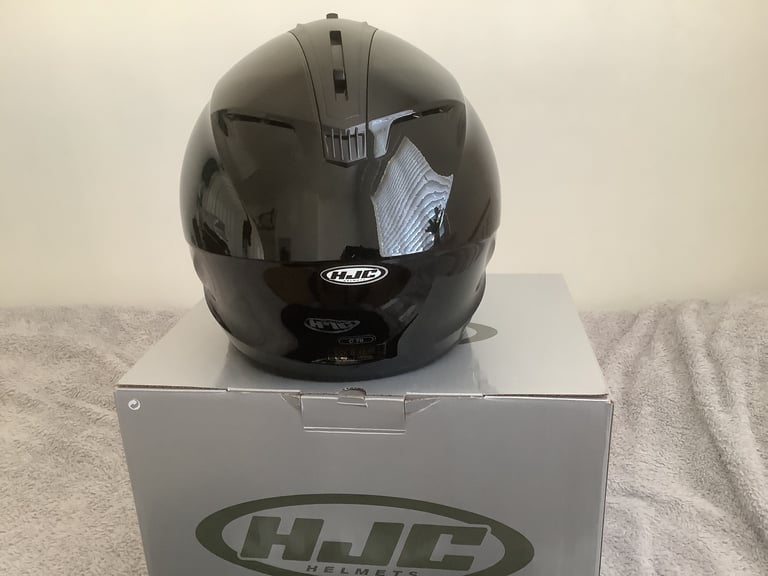 Motorcycle HJC C70 Helmet With Pin Lock Visor And Top & Front Vents Size L - Like New