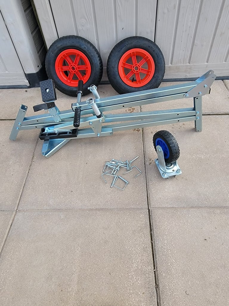 Folding portable kayak or boat trailer.