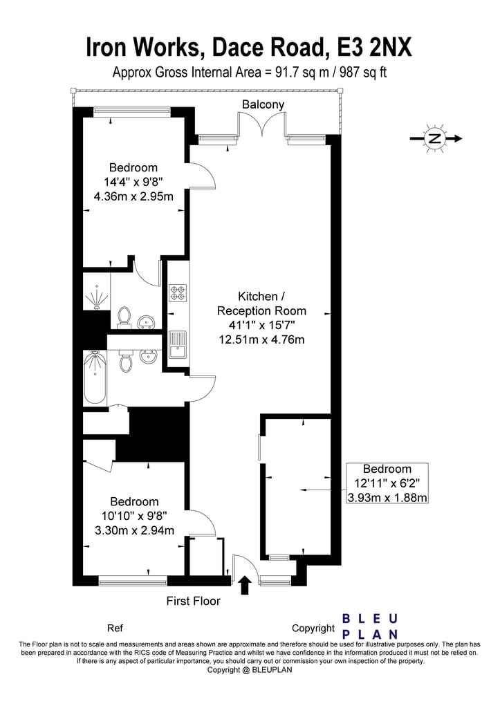 3 bedroom flat in Dace Road, London, E3