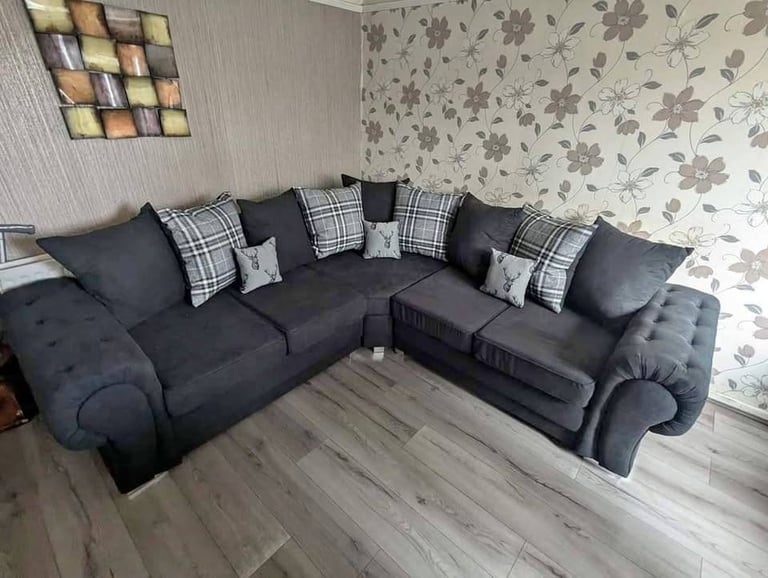 Verona sofa !! Plush Velvet Universal Corner sofa &  3+2 Seater sofa - Buy Now 