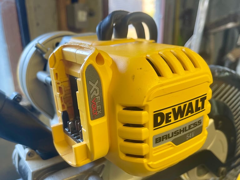 DeWalt DCS727N 54V XR Flexvolt 250mm Double Bevel Slide Mitre Saw (Body Only)