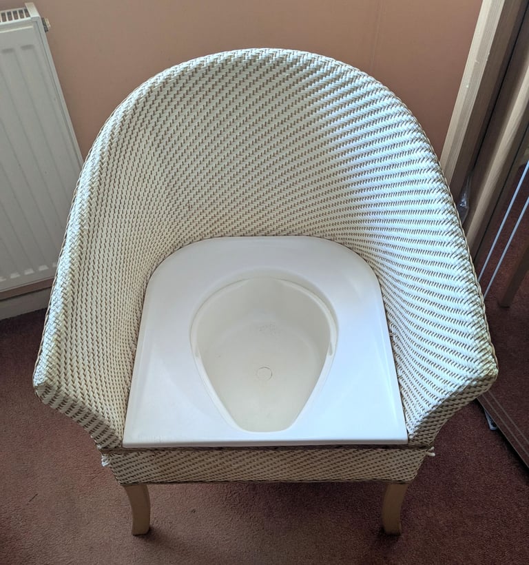 image for Basket Weave Commode Chair.