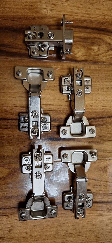 image for 6 x IKEA Hjalpa hinges for wardrobes