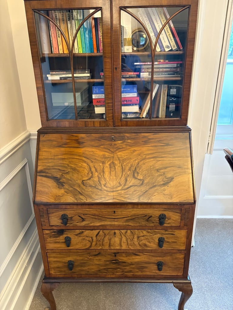 image for Antique Walnut Bureau / Desk