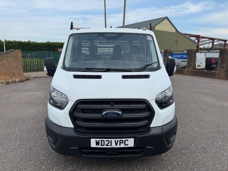 2021 Ford Transit 350 2.0 EcoBlue 130ps L4 LWB DROPSIDE TAIL LIFT AIR CON FSH  CHASSIS CAB Diesel...