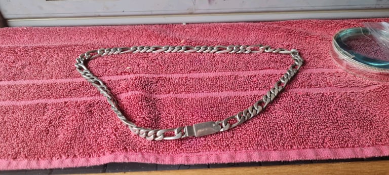 image for Heavy silver necklace neck chain
