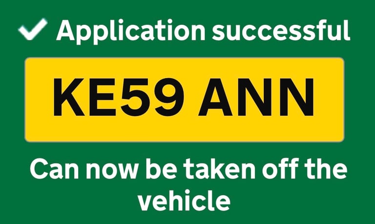 Private number plate 