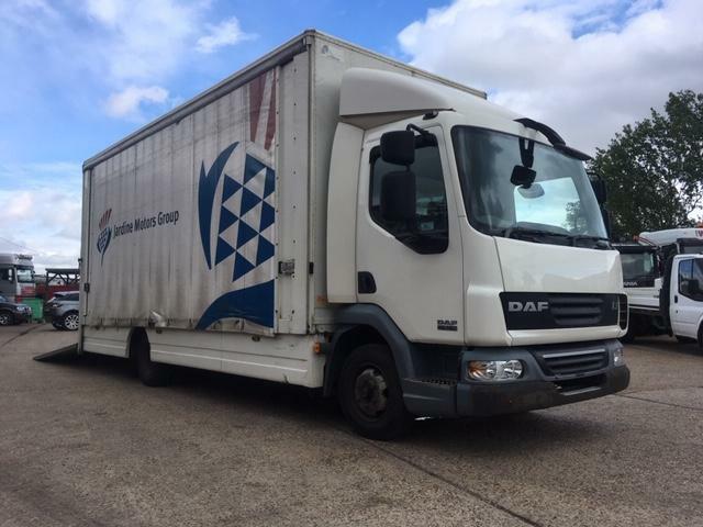 2008 DAF TRUCKS LF 45 - 160 (7-5T) Covered Car Transporter Hydraulic Tail Ramp 