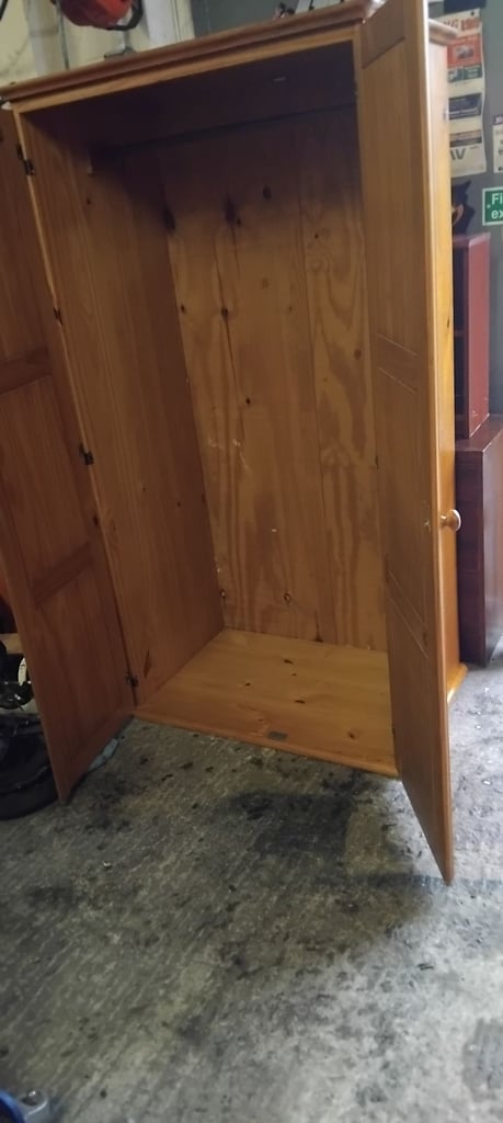 Antique pine wardrobe