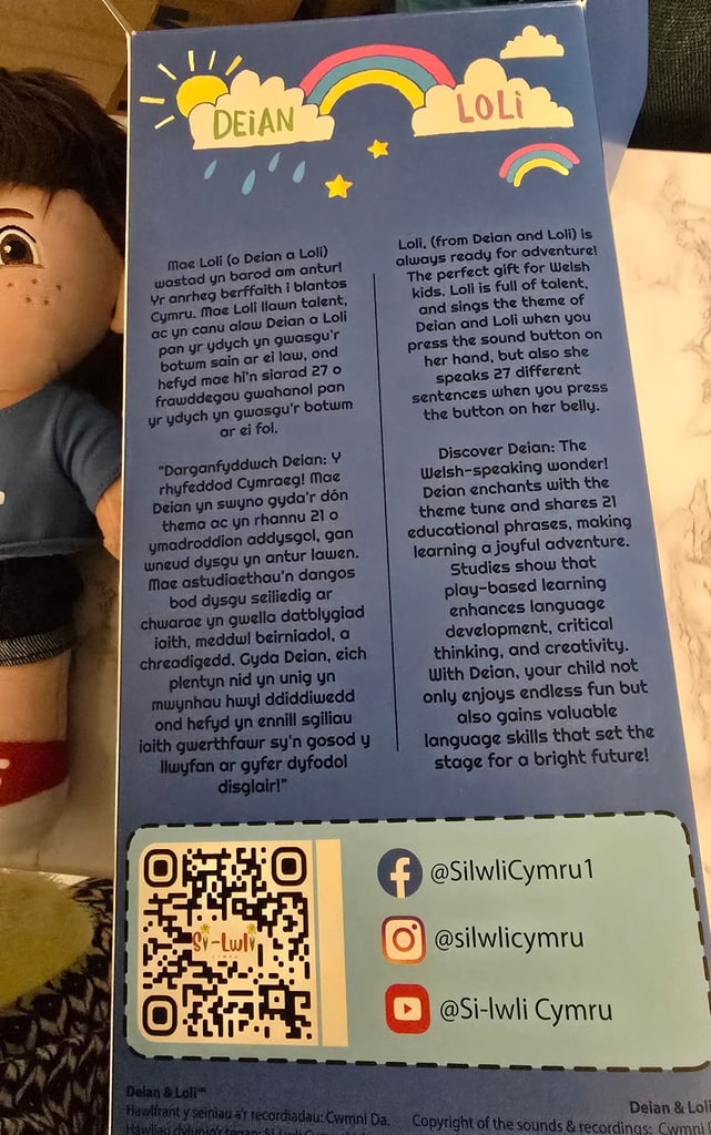 Deian Welsh character toy s4c