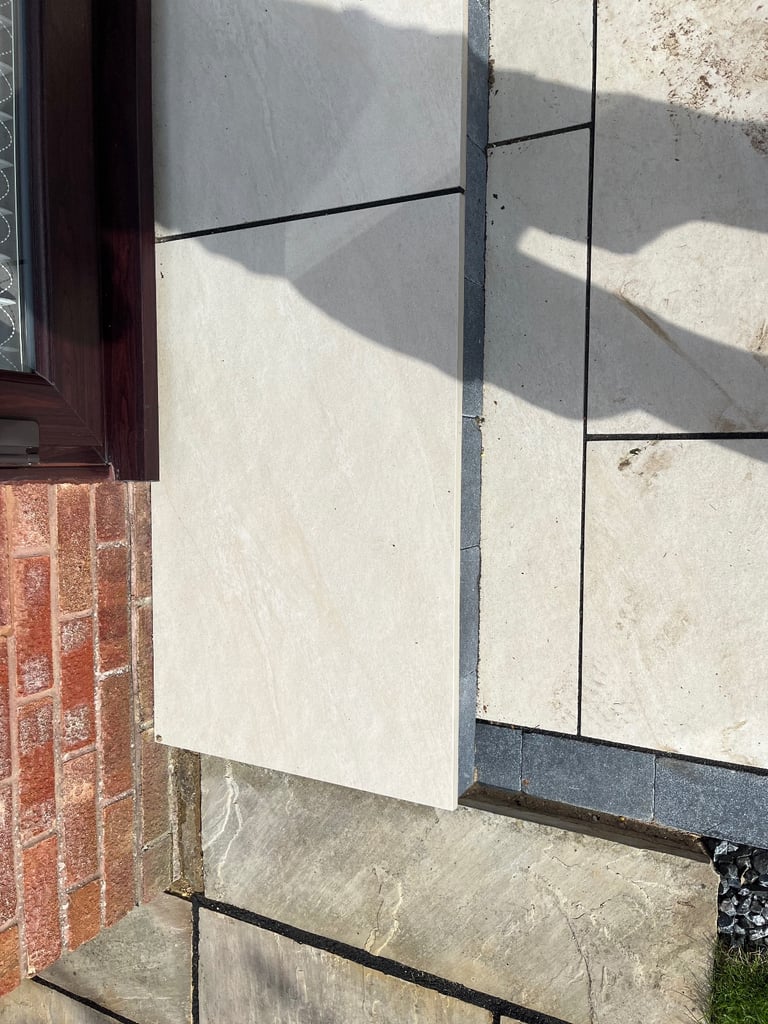 Porcelain patio slabs