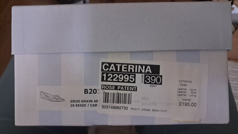 Ladies Russell and Bromley patent leather court shoes