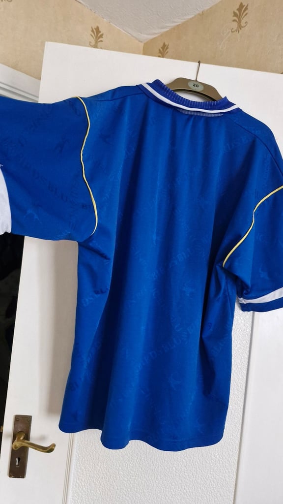 Original Cardiff City football shirt from early 1990s 