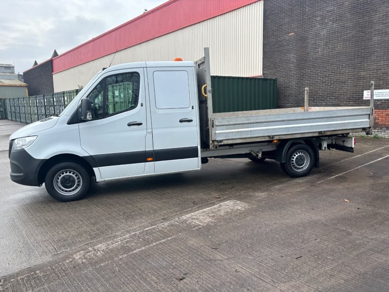 2012/70 MERCEDES SPRINTER DROPSIDE CREW CAB WHITE PICK UP 1 OWNER 