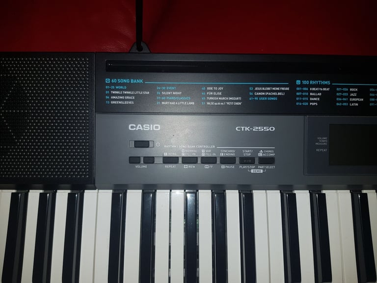 Casio ctk-2550 electronic keyboard with stand