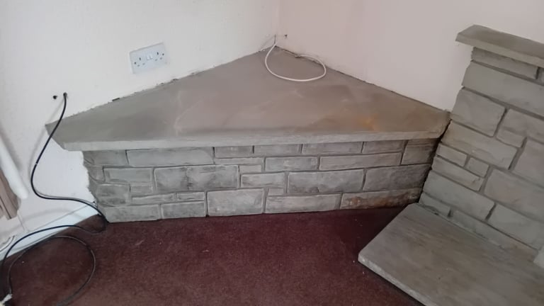 Free Brick / Stone TV Fireplace