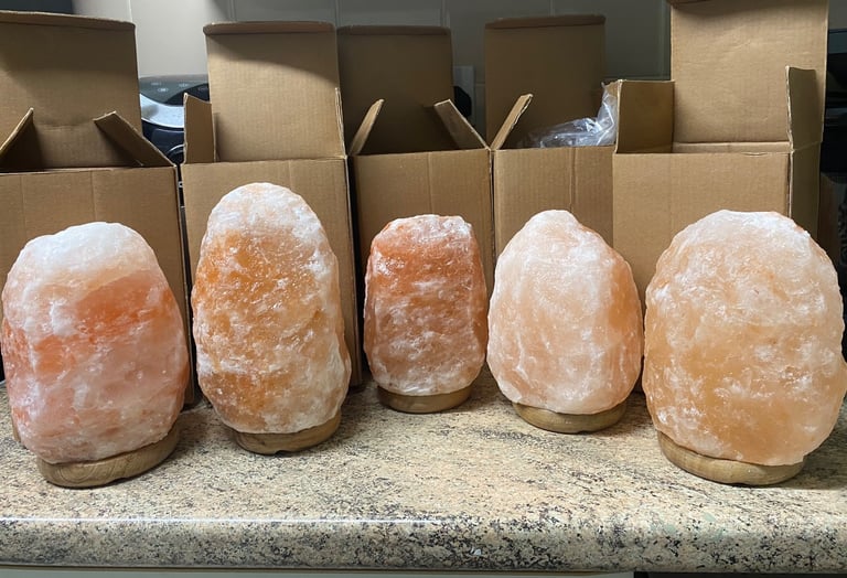 Natural Himalayan Rock Salt Lamps 