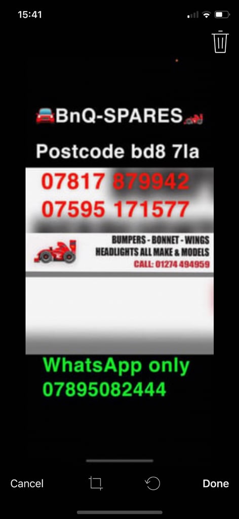 Ford Kuga mk3 ST - line front drivers wheel arch trim 2020 - 2024 