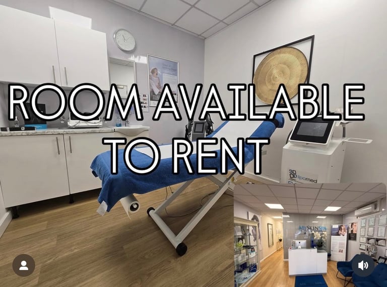 Therapy Room for Rent, within a Skin Clinic 