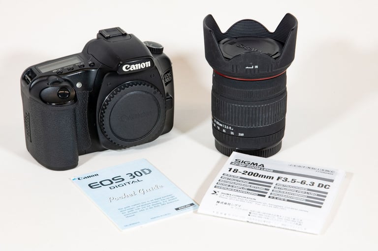 Canon 30D Digital Camera + Sigma Lens & Accessories