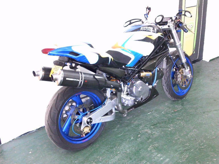 1997 R-reg Ducati 600 Monster streetfighter in multi colours