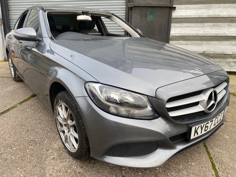 2018 67 REG MERCEDES C CLASS C200 SPORTS 2.0 AUTO DAMAGED REPAIRABLE SALVAGE