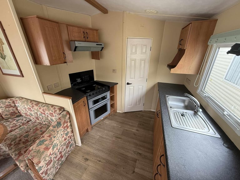 Compact 12ft wide 2 Bed Static Caravan - DG, New Carpet - Offsite Sale, Own Land