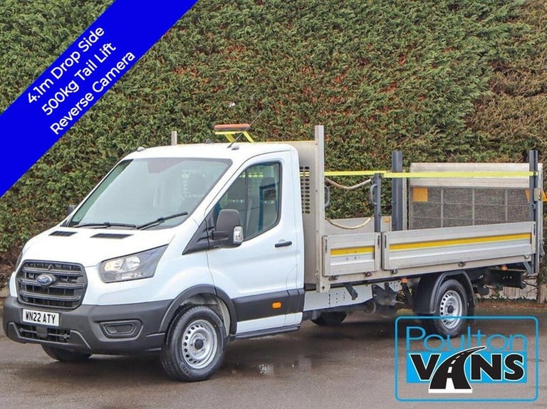 image for 2022 Ford Transit 350 RWD 2.0TDCi, 130ps, L4 Dropside, 4.1m Body, Reverse Camera, DAB, Blueto Dro...