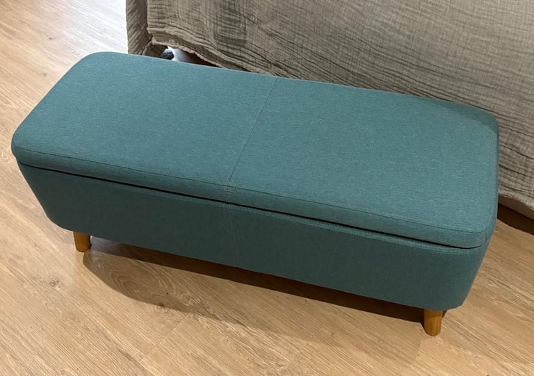 image for Habitat turquoise ottoman/bedroom storage