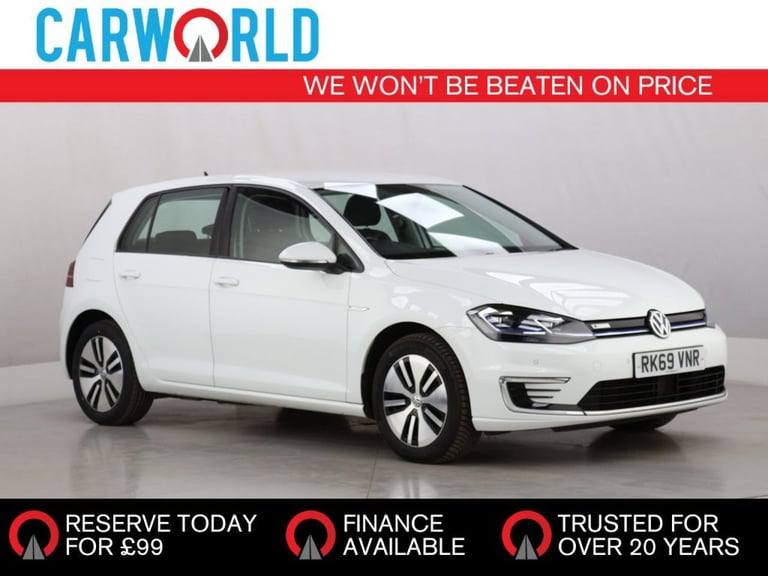 2019 Volkswagen Golf 35.8kWh e-Golf Hatchback 5dr Electric Auto (136 ps) Hatchback ELECTRIC Autom...