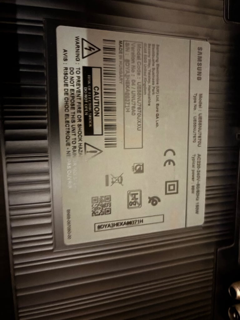 image for Samsung 55” curved smart TV