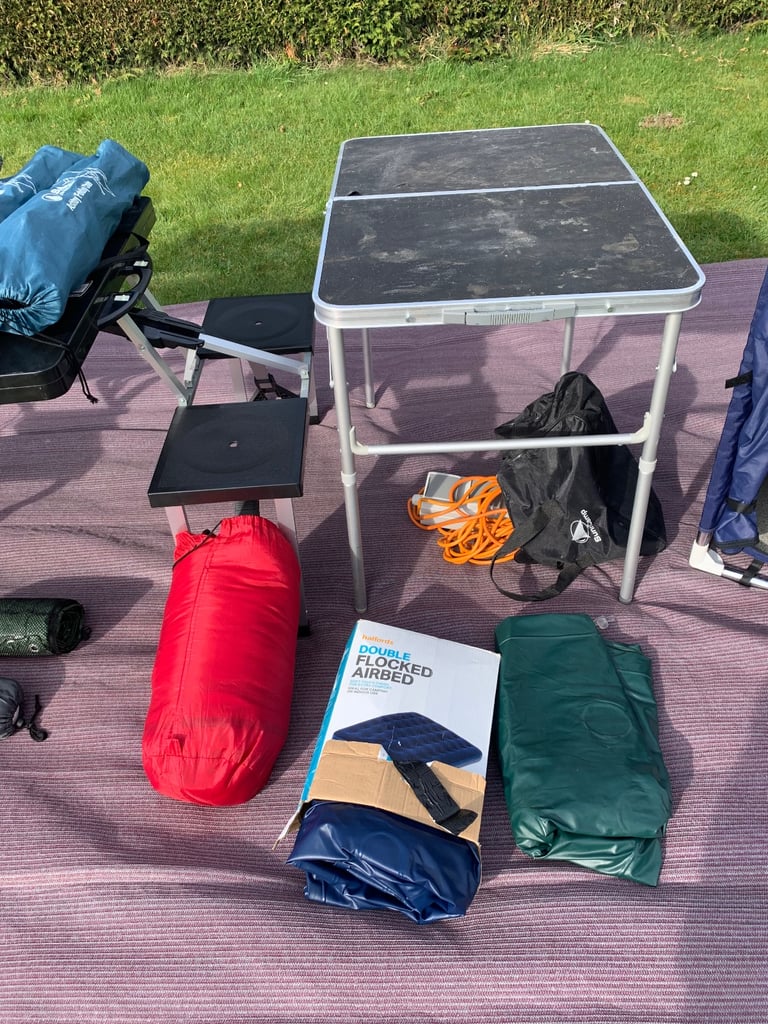 Eurohike 8 person air tent & equipment 