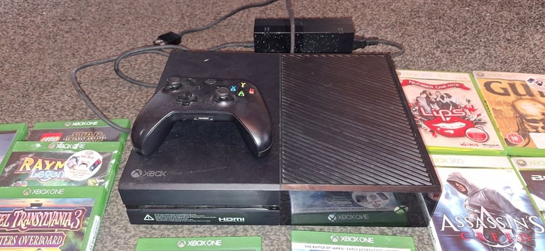 image for Xbox one with controller and games