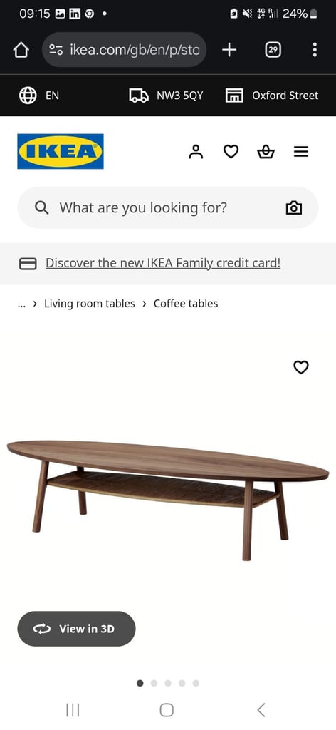 Nordic coffee table