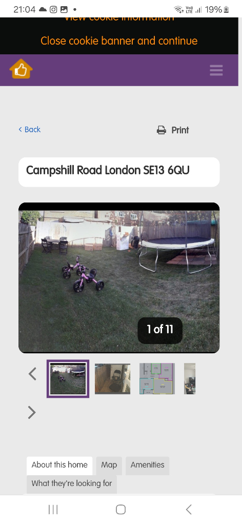 Homeswap 2 bed looking for 1 bed