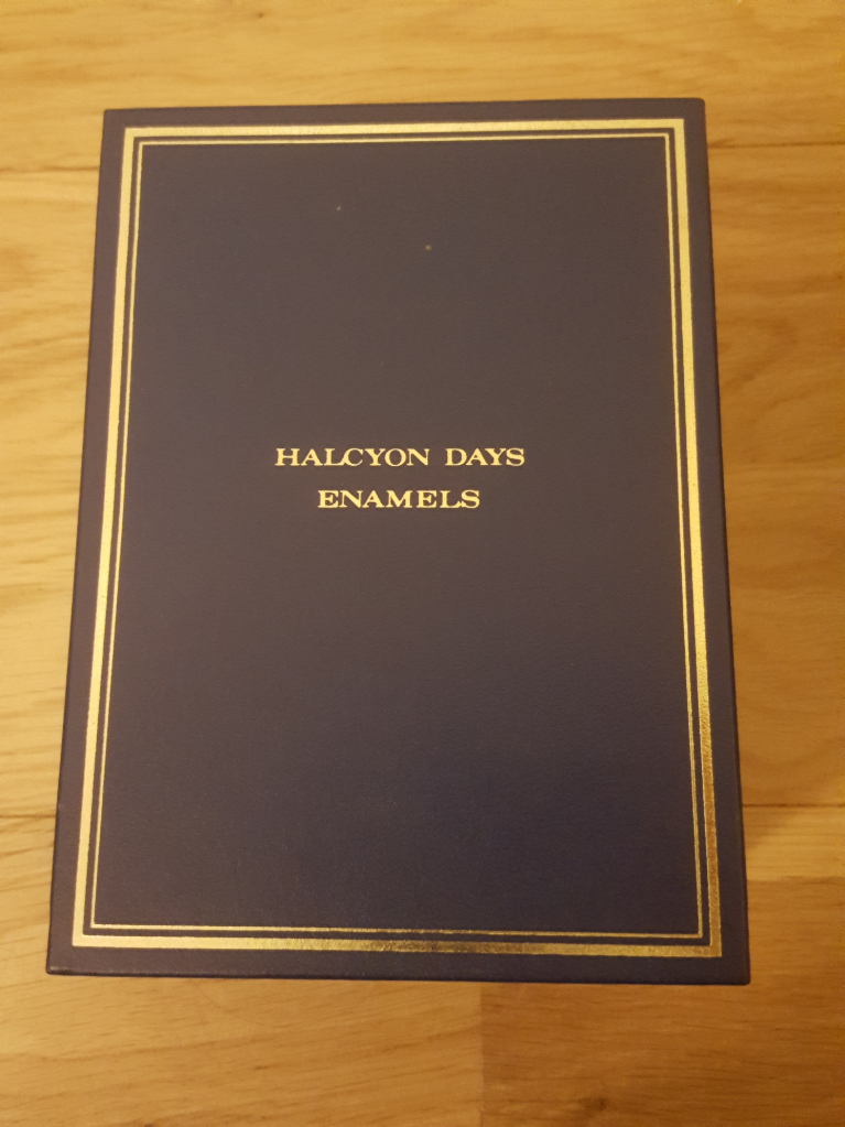 HALCYON DAYS ENAMELS GEORGIAN FLOWER CLOCK BOXED