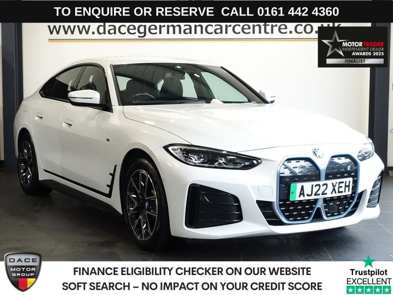 image for 2022 BMW i4 40 83.9kWh M Sport Gran Coupe 5dr Electric Auto eDrive (340 ps) Hatchback ELECTRIC Au...
