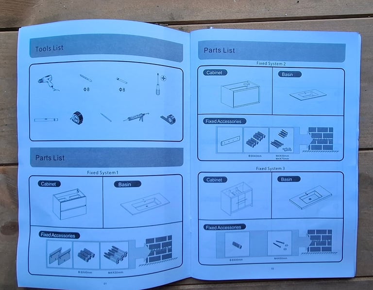 EASY BATHROOMS 600mm Vanity Unit