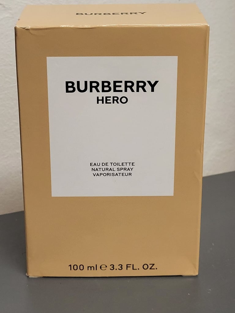 B/N Burberry hero edt perfume spray for men, 100 ml, in original box 