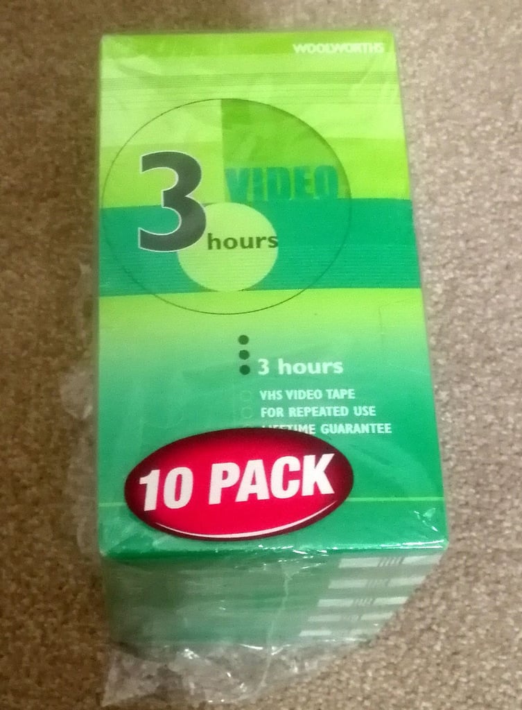 image for 5 x Woolworths VHS Cassette Tapes 3 Hour E-180