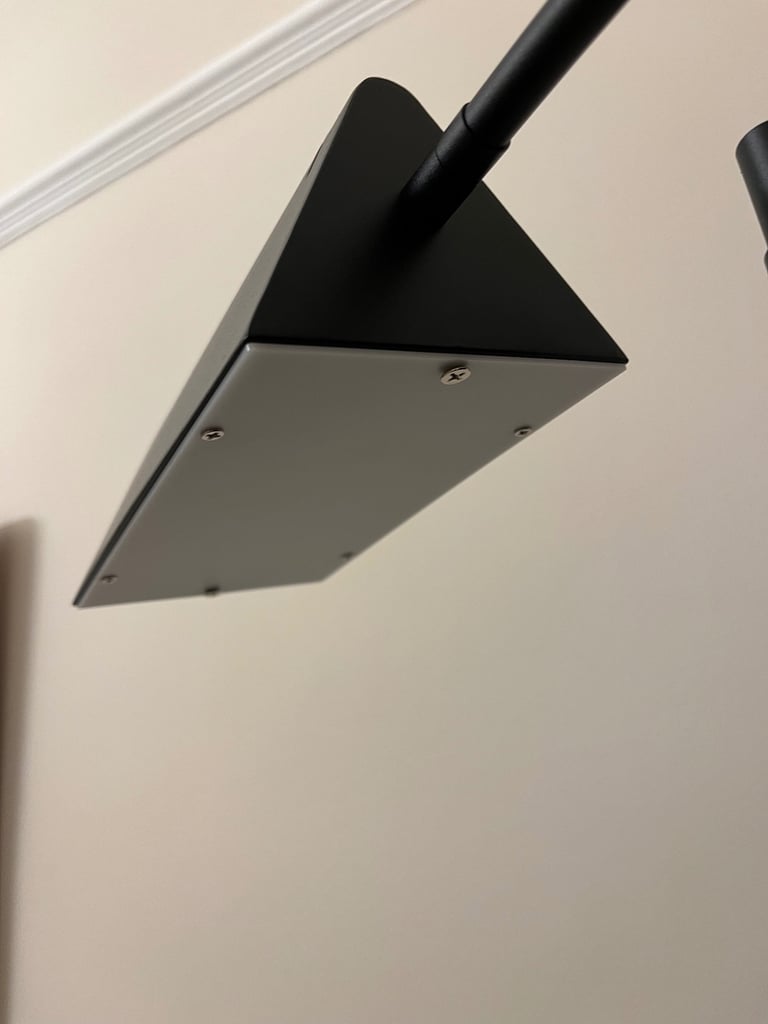 Black Floor Lamp All Metal 3 colours and 5 brightness settings 