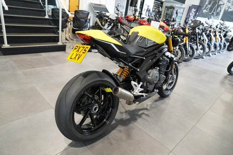 Triumph Speed Triple 1200 RX, 2025, Yellow with just 61miles