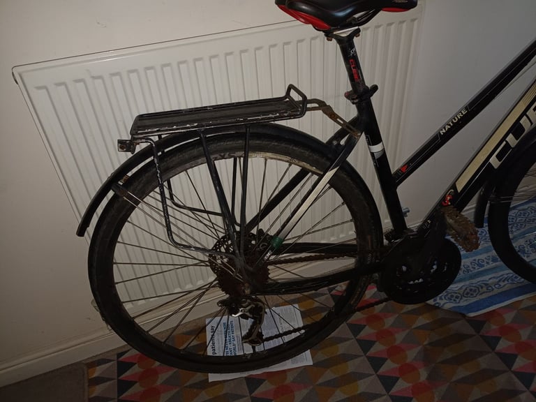 Cube Nature hard tail mountain bike rear rack mudguards ride away condition
