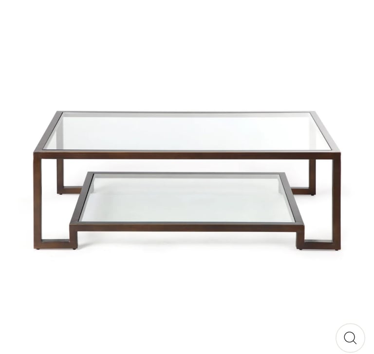 Ming Rectangular Coffee Table - Bronze