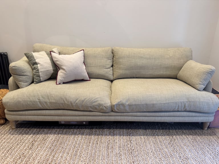 Loaf Extra Large Squisharoo Sofa in Crumpled Map Clever Woolly fabric 