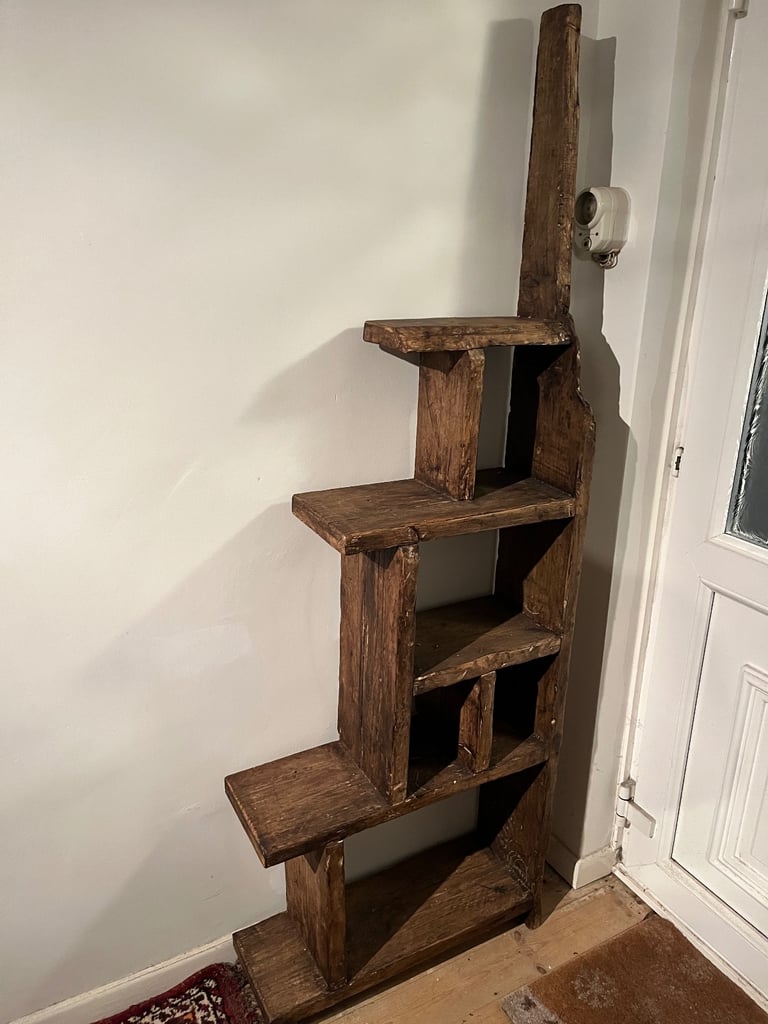 HANDCRAFTED FREESTANDING RUSTIC SHELVING 