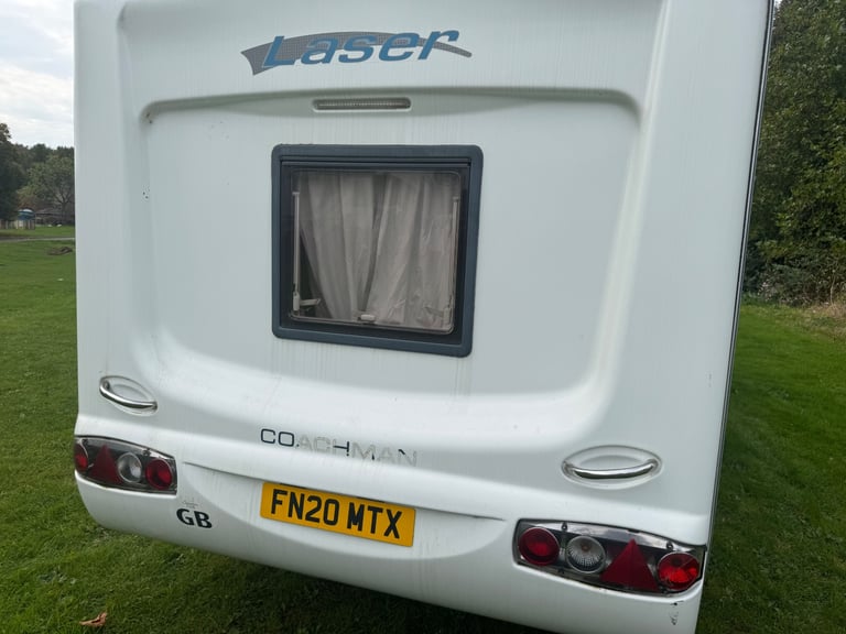2008 coachman laser 4 birth fixed bed 